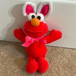 Vintage Easter Elmo, Sesame Street, Tyco, 9"